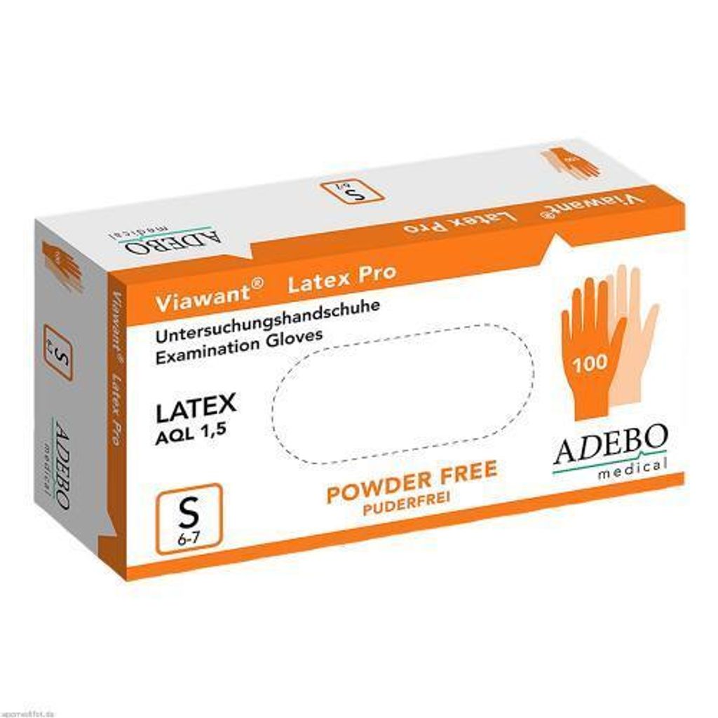 Viawant Latex Pro U.Hands.unster.puderfr.S 100 St