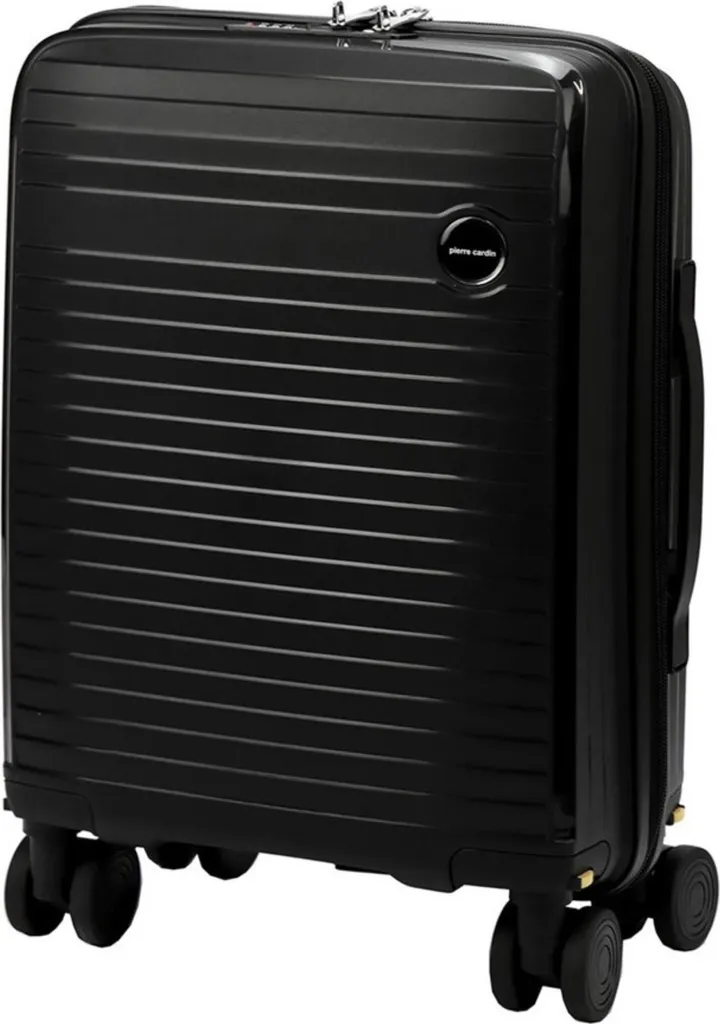 Valise Pierre Cardin Greg 60578 - Bagage Rigide Noir avec Roues 360