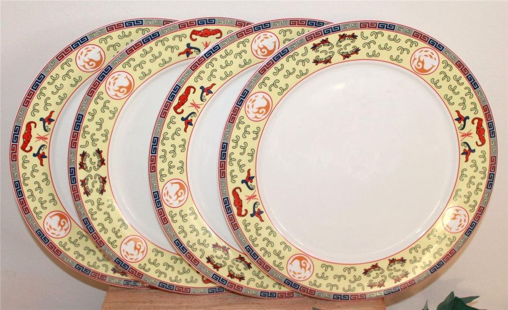 008-030, Teller 4 Stk Essteller Dessertteller Peking Ø 26 cm, Porzellan