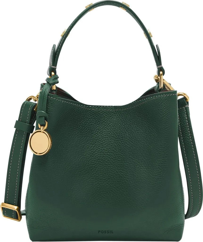 Sac à Main Jessie Fossil Vert Viridian avec Bandoulière Réglable Cuir