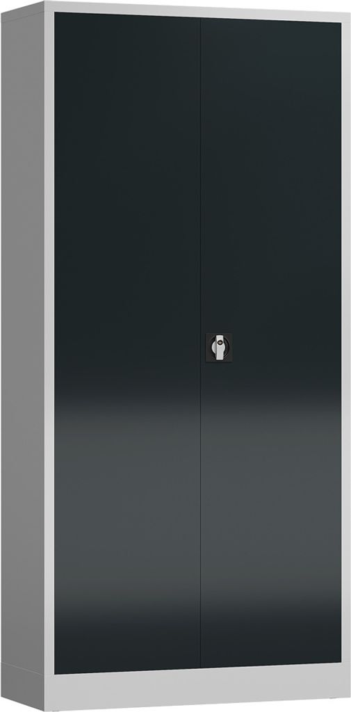 ClassiX Stahlschrank X-530348 anthrazit, lichtgrau 92,0 x 42,0 x 194,5 cm, aufgebaut