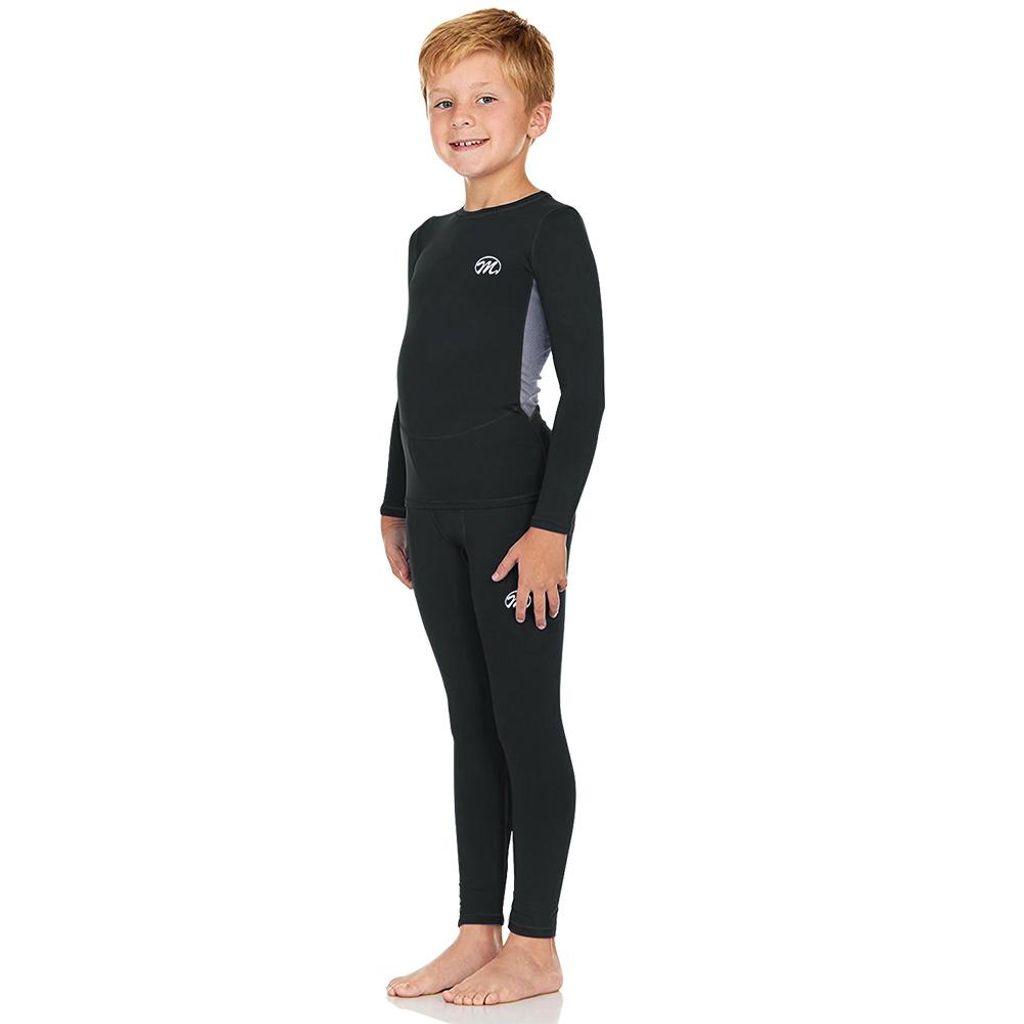 Thermounterwäsche Kinder, Funktionsunterwäsche Junge Skiunterwäsche Mädchen Thermowäsche Set Thermo Unterwäsche Thermounterhemd für Kinder-S...