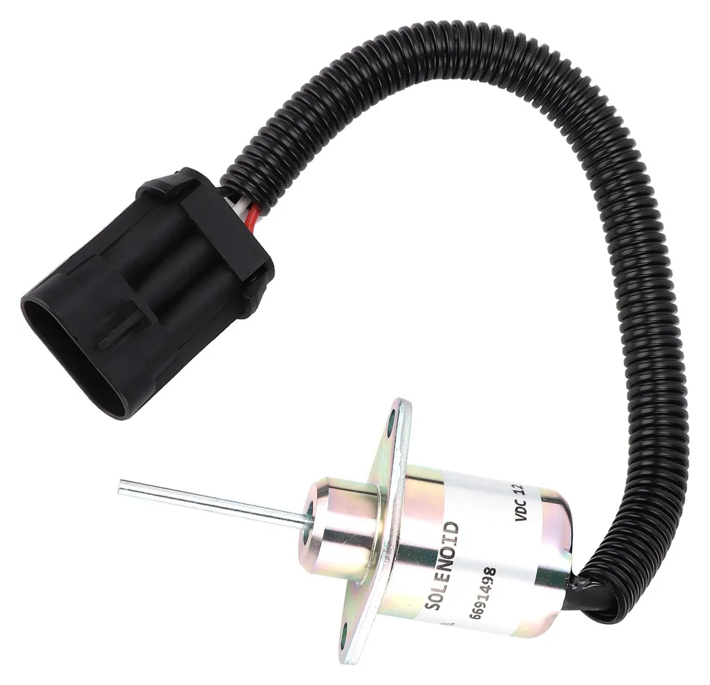 Solénoïde d'arrêt carburant 6691498 compatible chargeuse Bobcat S510