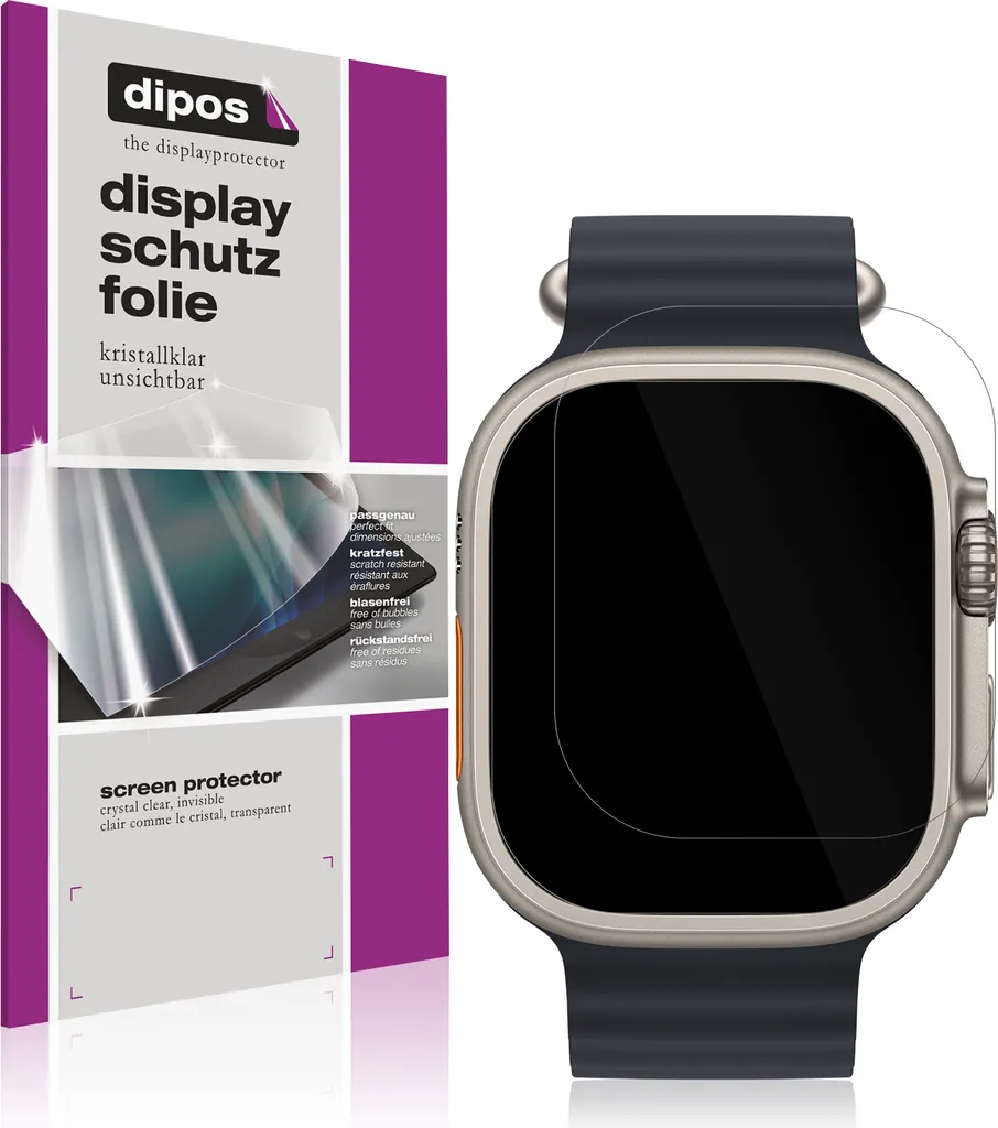 Apple Watch Ultra 3 Pellicola Protettiva dipos 6x - Protezione Display
