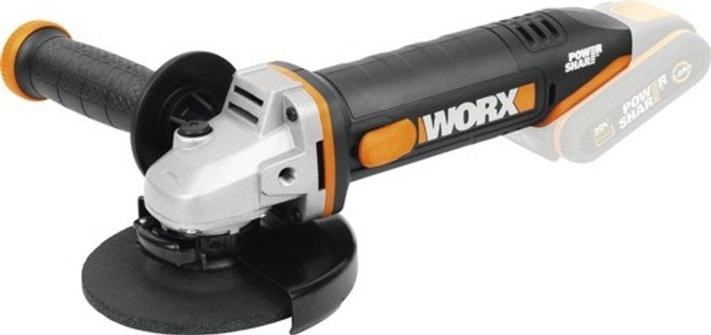 Aku úhlová bruska WORX 20V WX803.9 bez baterie a nabíječky Obrázek produktu 