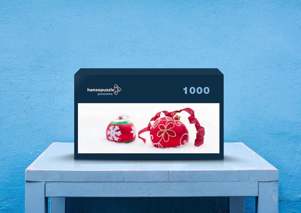 hansepuzzle 30360 - Christbaumschmuck Puzzle, 1050 Teile, Hintergründe, 60,0 x 46,0cm mit hochwertiger Aufbewahrung, Kartonbox & Beutel