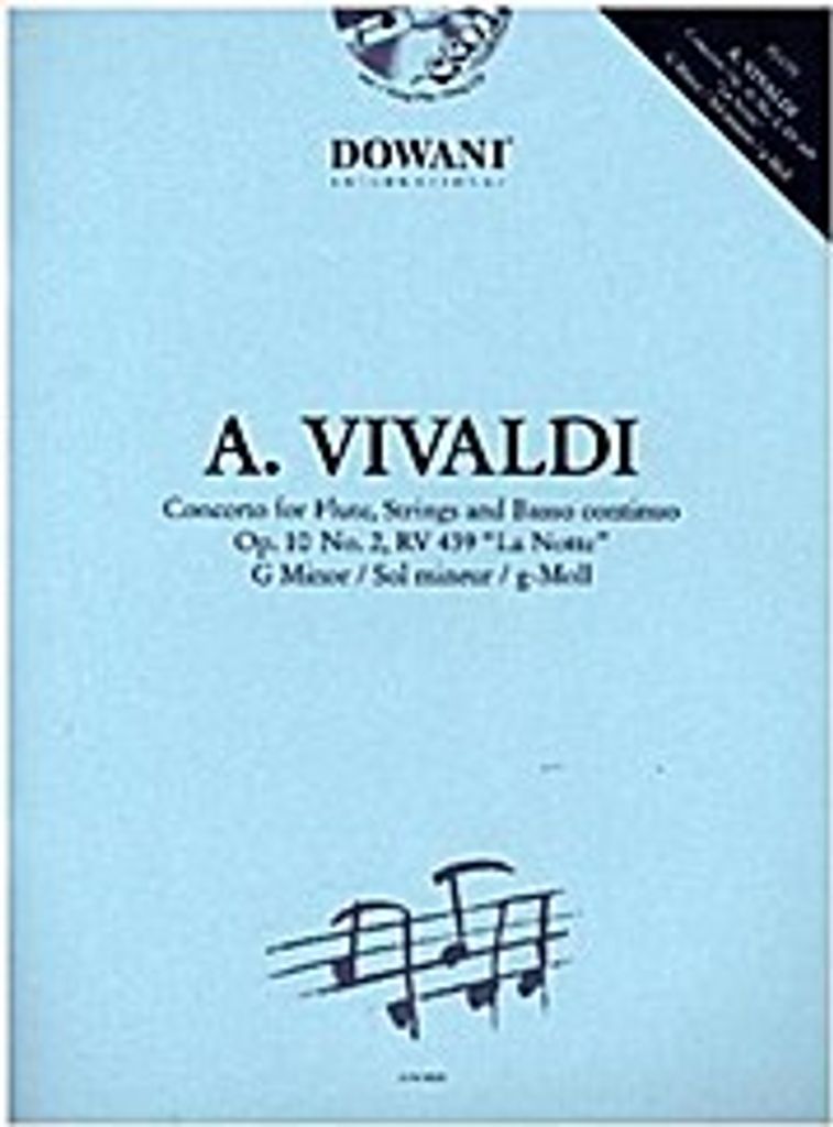 Concerto for Flute, Strings and Basso continuo, für Querflöte und Klavier, m. Audio-CD