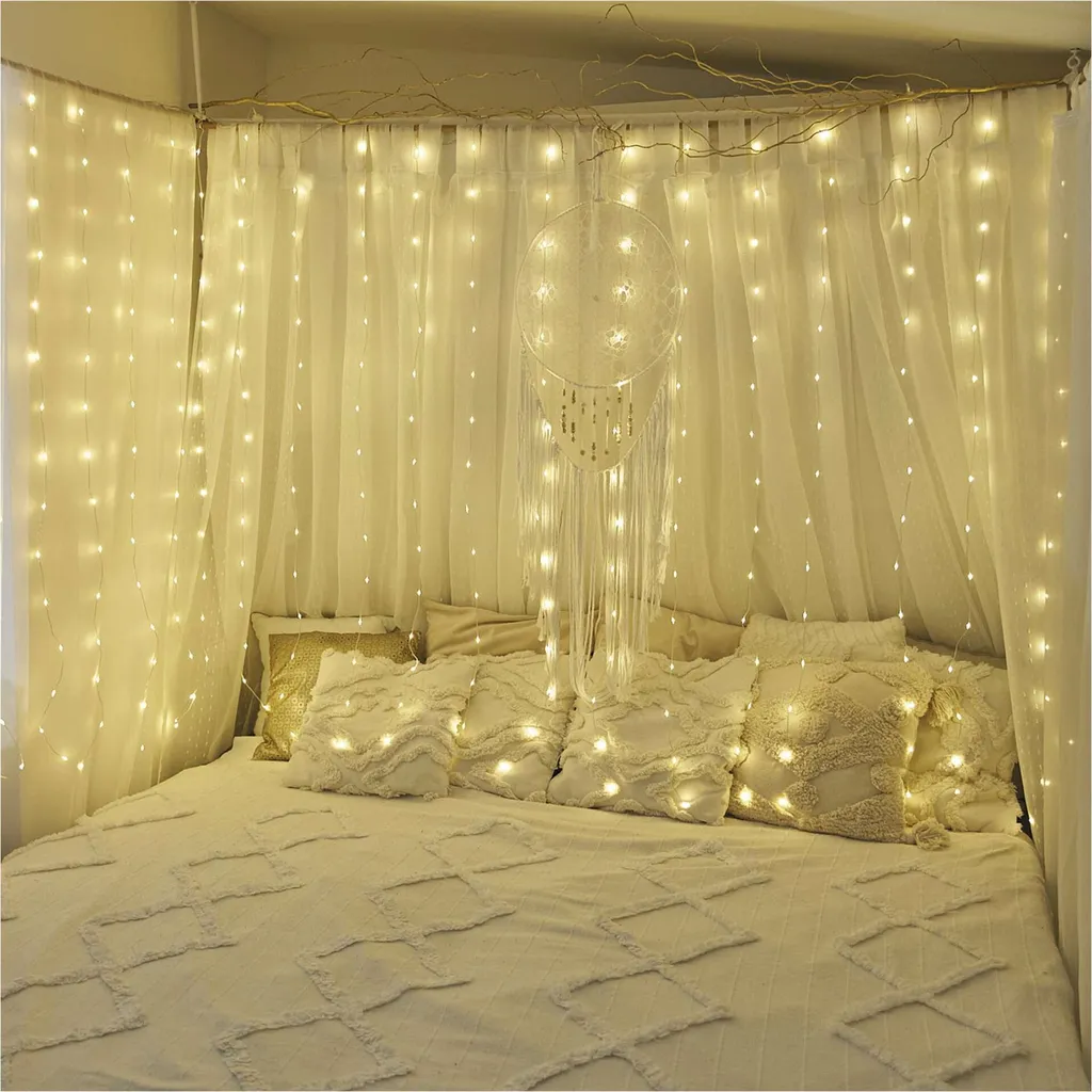 Illumination de Fenêtre Noël Rideau LED 2,9x2m Blanc Chaud EMOS - 3