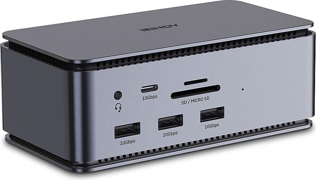 Lindy DST-Pro USB4, USB-C Laptop-Dockingstation