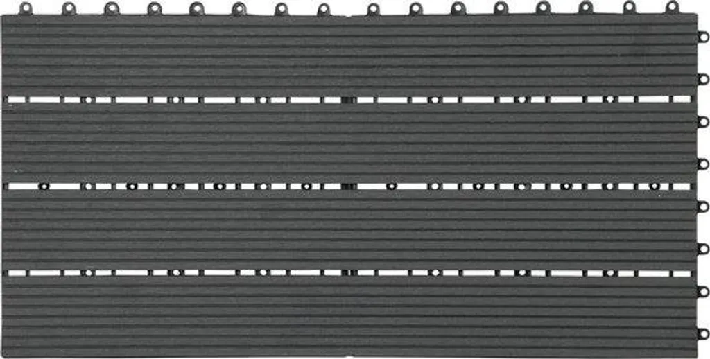 Dalles de terrasse 30 x 60 cm anthracite pour balcon et toit-terrasse