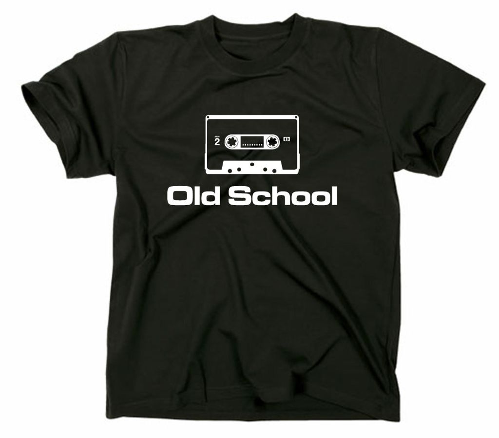 Styletex23 T-Shirt Old School Kassette Kult Retro Tape, schwarz, XXL