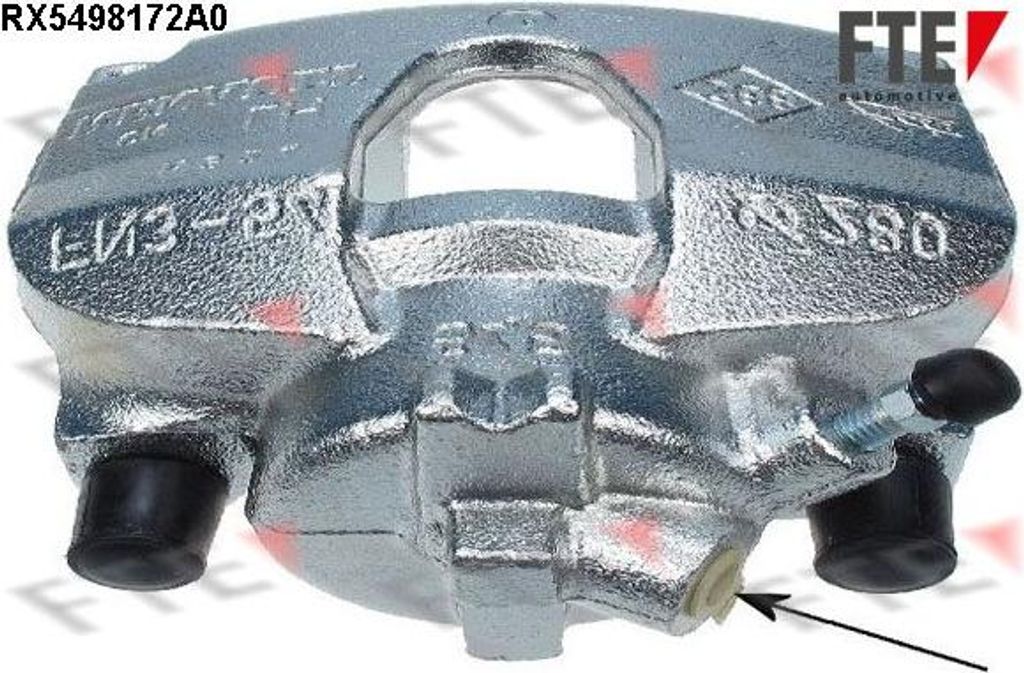 FTE RX5498172A0 Bremssattel OE 410019795R kompatibel mit Clio, Scenic, Megane