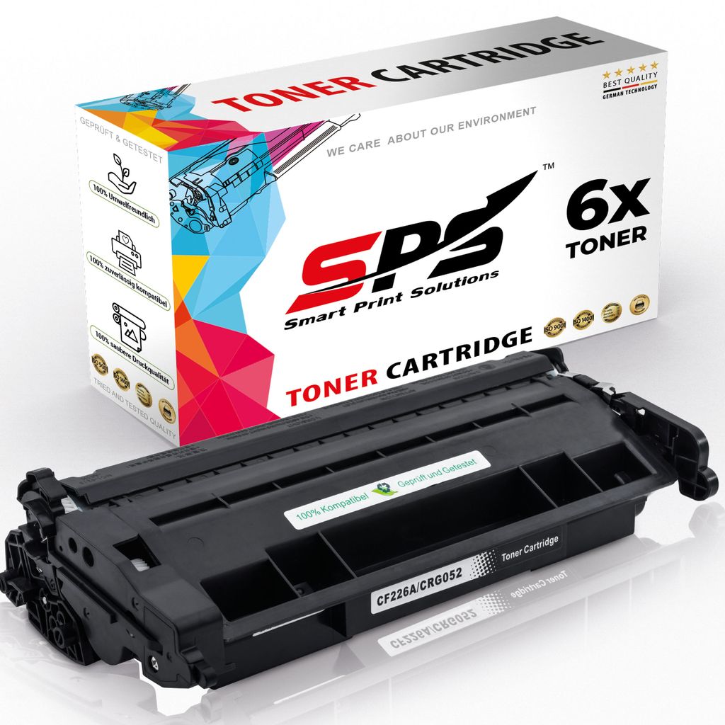 6x Kompatibel Canon 052 Toner Schwarz für Canon iSENSYS LBP210