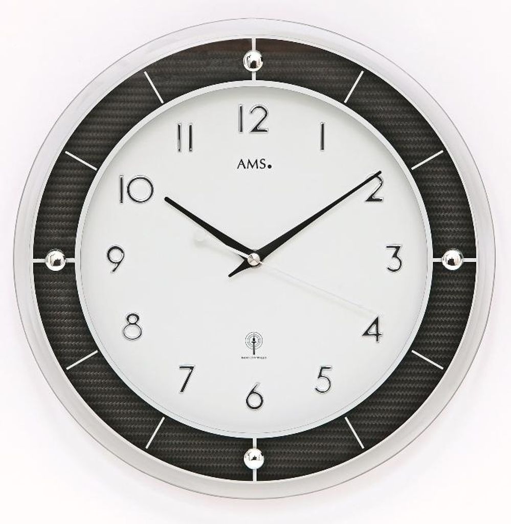 AMS Funk-Wanduhr, Funkwerk, 30x30x4cm, 5854 Produktbild 