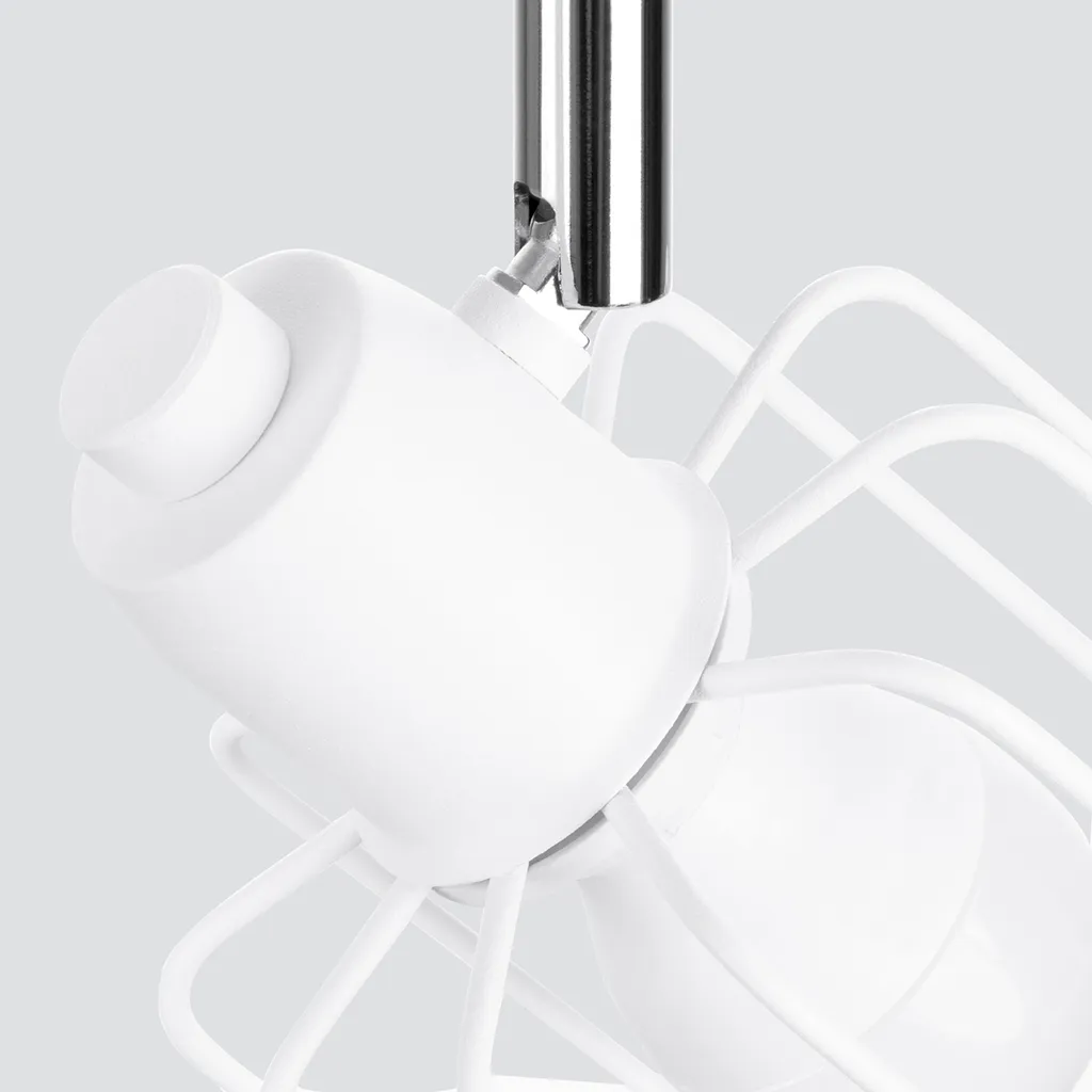 Plafonnier SAPPOX 2 E14 Blanc LUMILO - Double Éclairage Finition Métal CE