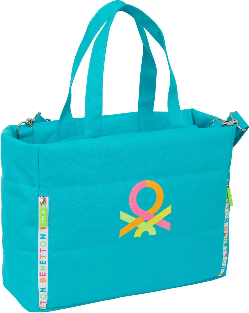 Sac ordinateur Benetton Summer bleu antichoc pour sécuriser votre PC
