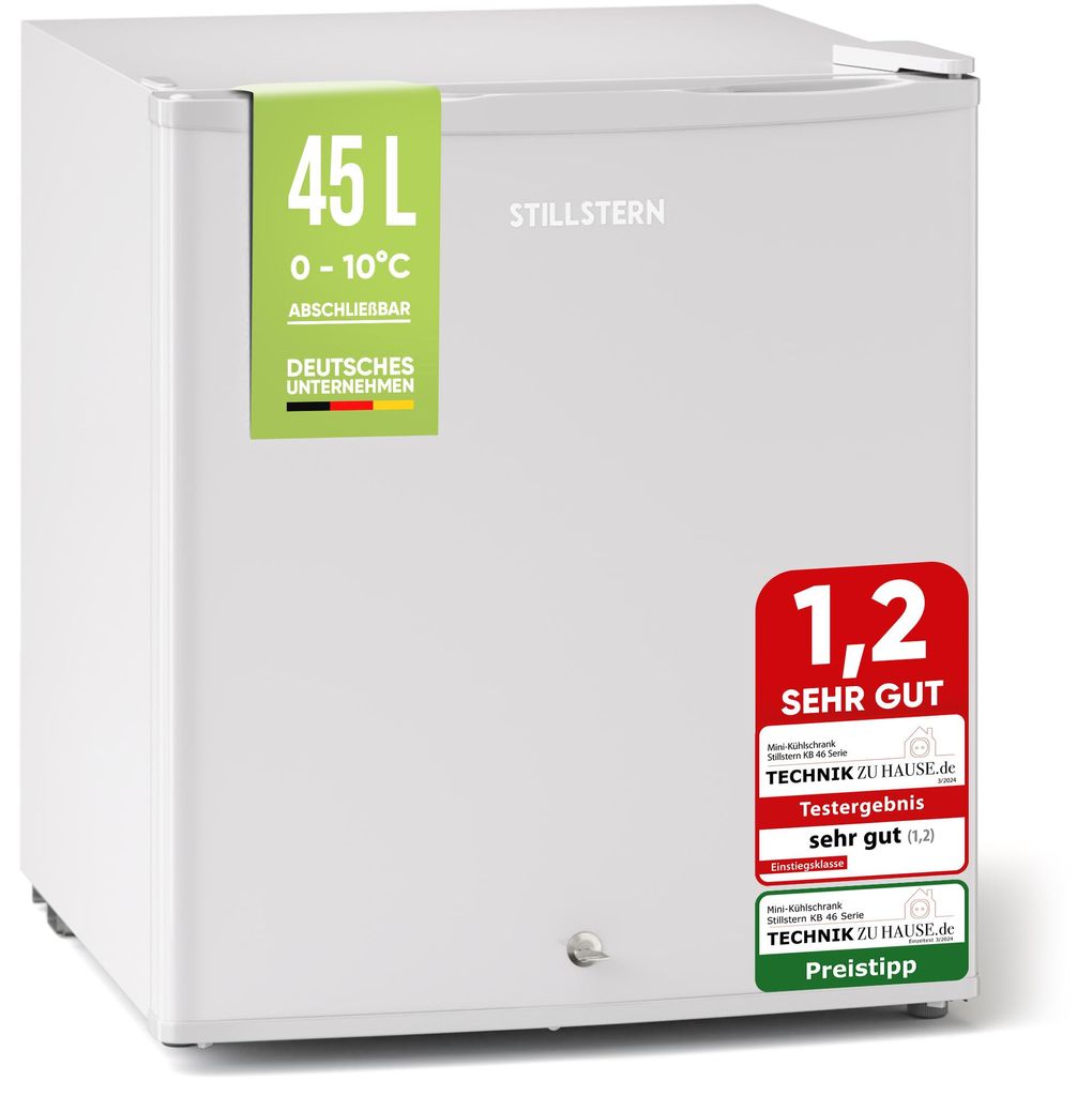 Stillstern Mini Kühlschrank E 45L, Abtauautomatik, Schloss, Produktbild 