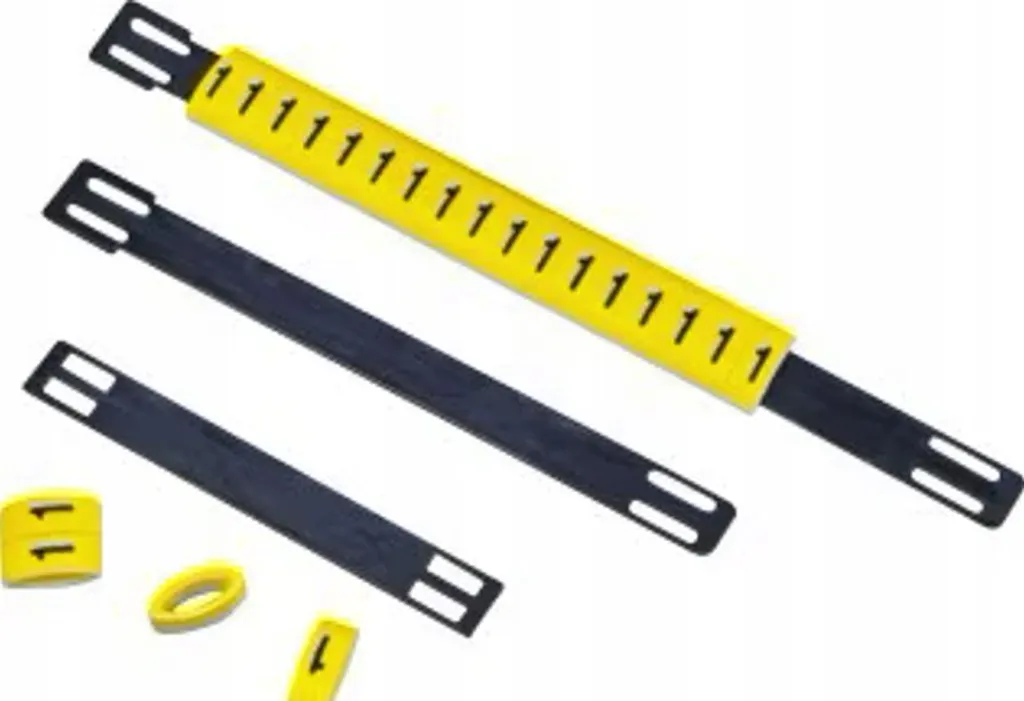 Set 10 Pezzi Marcatori Cavo MS-65 - Fascette Identificazione Nylon 66