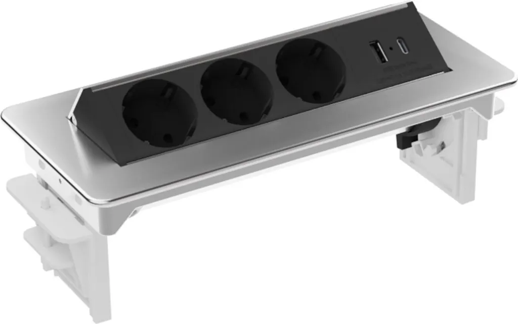 Fini les câbles encombrants avec la prise Flipup encastrable USB A/C