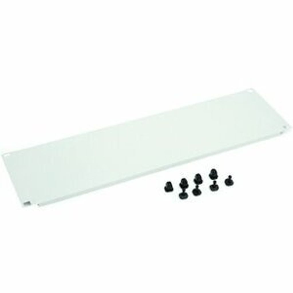 Triton 48,30cm (19") Blindplatte, steckbar, 4 HE, Stahlblech, hellgrau RAL 7035, mit Kunststoffstöpsel Zur Abdeckung der freien Räume zwischen de...