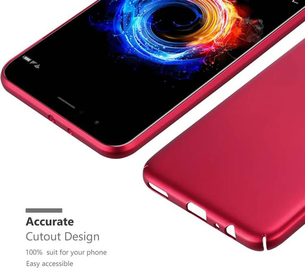 Cadorabo Custodia per Huawei P8 in ROSSO MELA