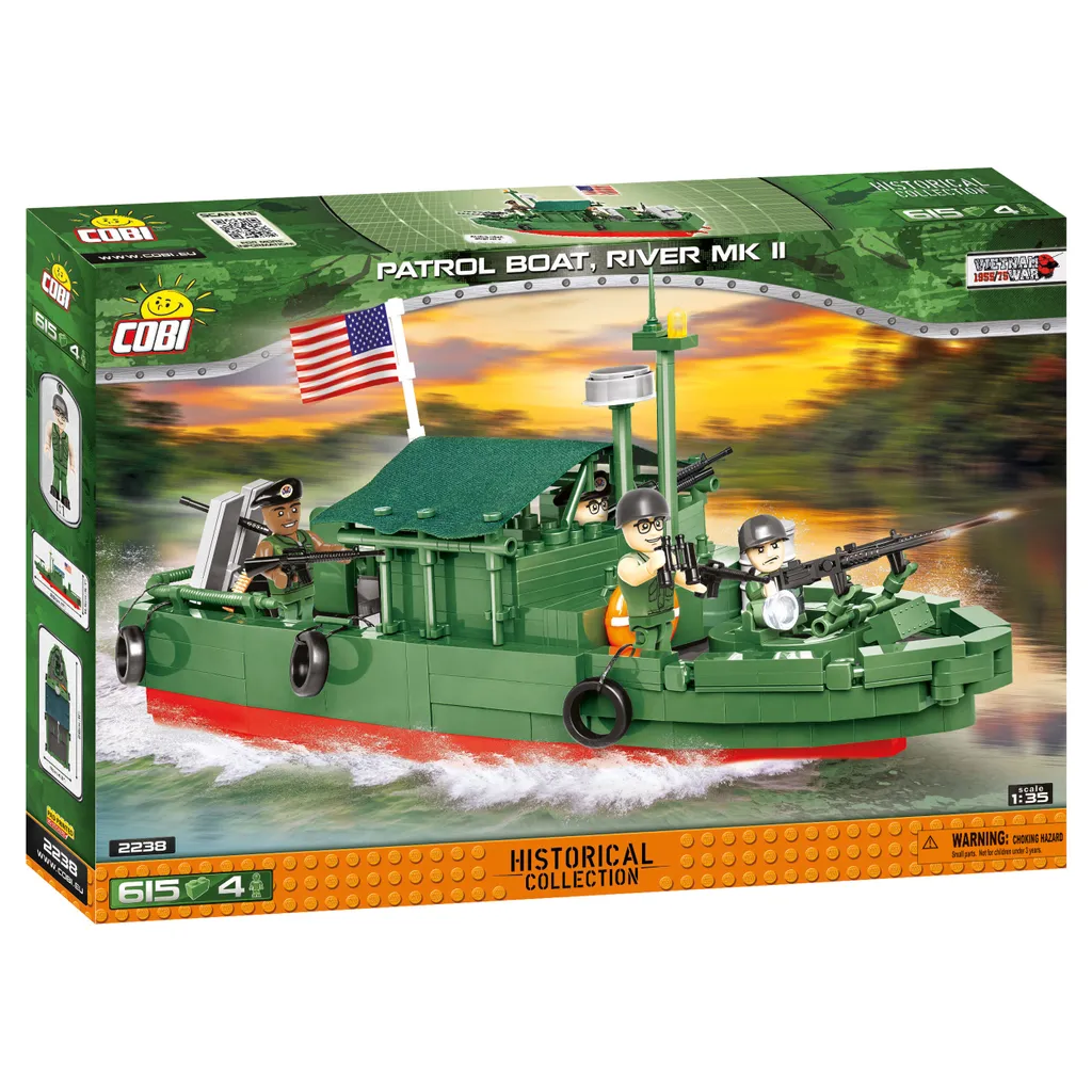 Maquette de Bateau Vietnam PBR 31 Mk.II Cobi 2238 pour Collectionneur Militaire