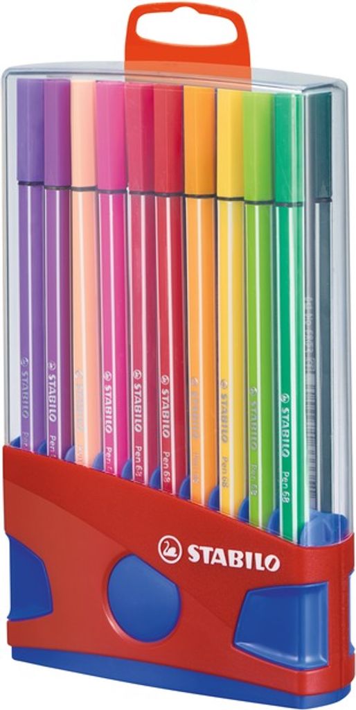 STABILO Pen 68, 20 Farben, Mehrfarbig, Rundspitze, 1 mm, Produktbild 