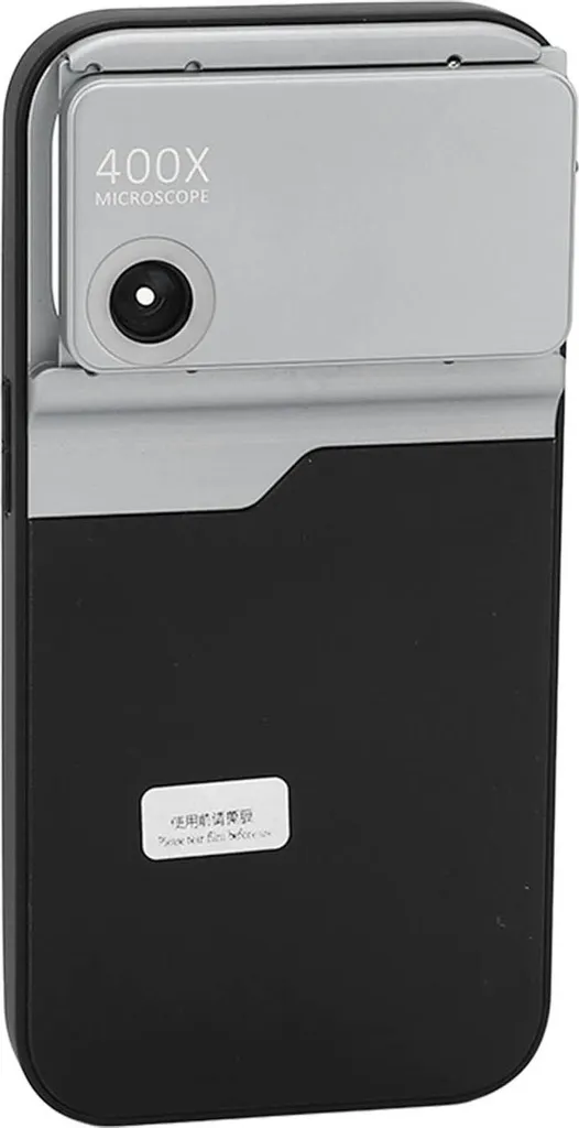 Microscope pour iPhone 14 Pro, Objectif Haute Résolution 400x avec LED