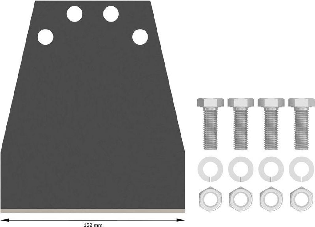 PRO SDS max Bodenschaber Ersatzset, 152 mm
