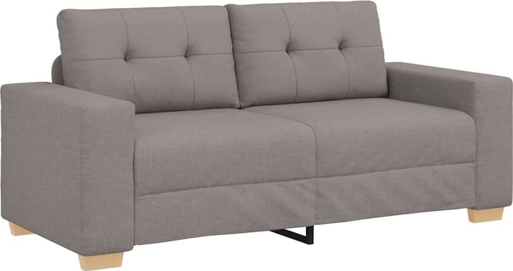 Loveseat-Sofa Taupe 180x77x82 cm Stoff