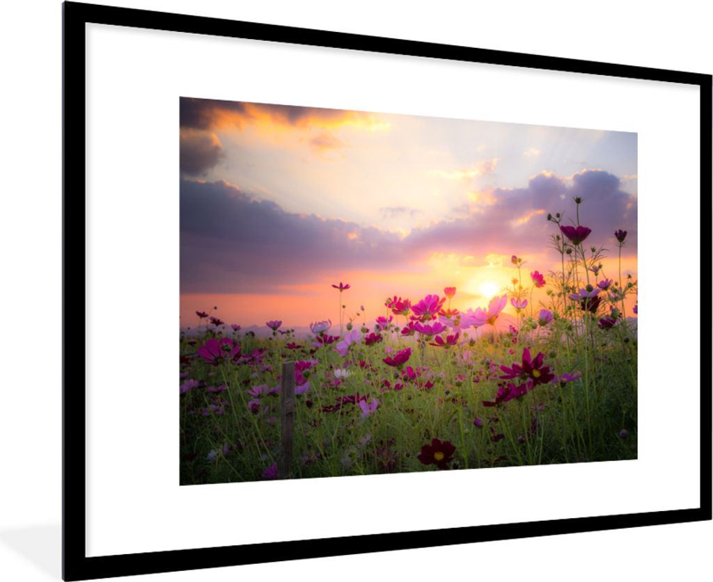 MuchoWow® MuchoWow® Gerahmtes Poster Sonnenuntergang - Produktbild 