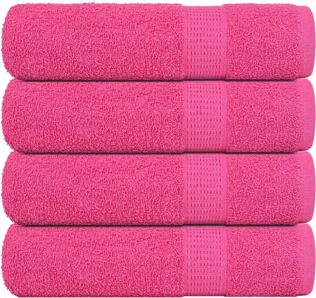 Sense Gnosis Set Di 2 Asciugamani In Cotone 100%, Righe Rosa E Blu, 33x73 Cm, Morbidi E Ultra Assorbenti Per Viso E Palestra - 2