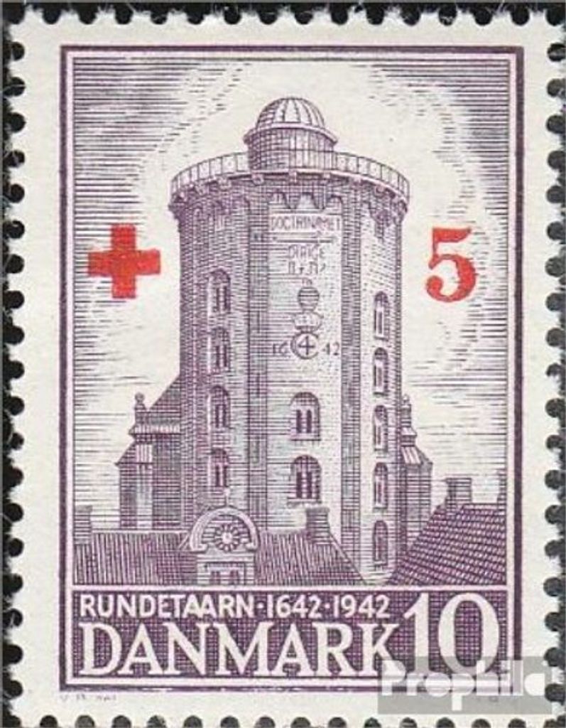 Briefmarken Dänemark 1944 Mi 281 (kompl.Ausg.) postfrisch Rotes Kreuz
