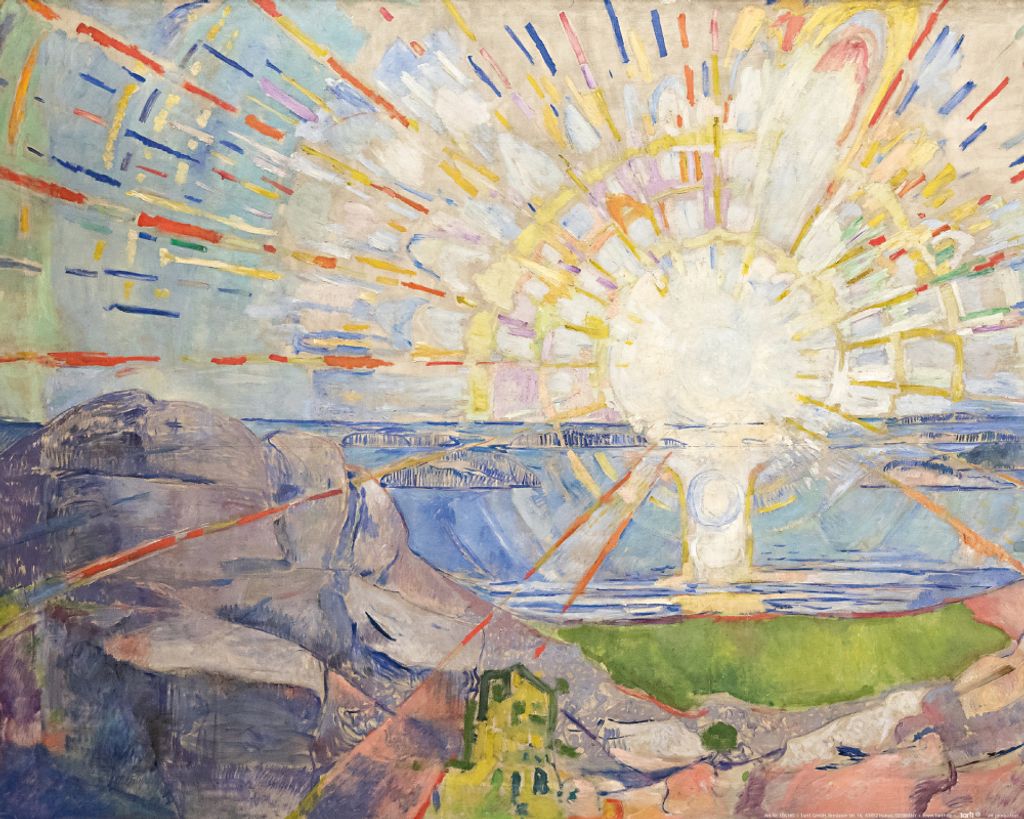 Edvard Munch Kunstdruck Bild - Die Sonne, 1910 (40 x 50 cm)