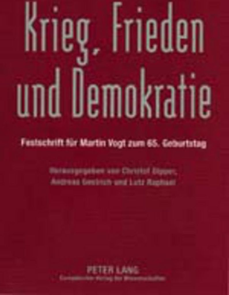 Krieg, Frieden und Demokratie