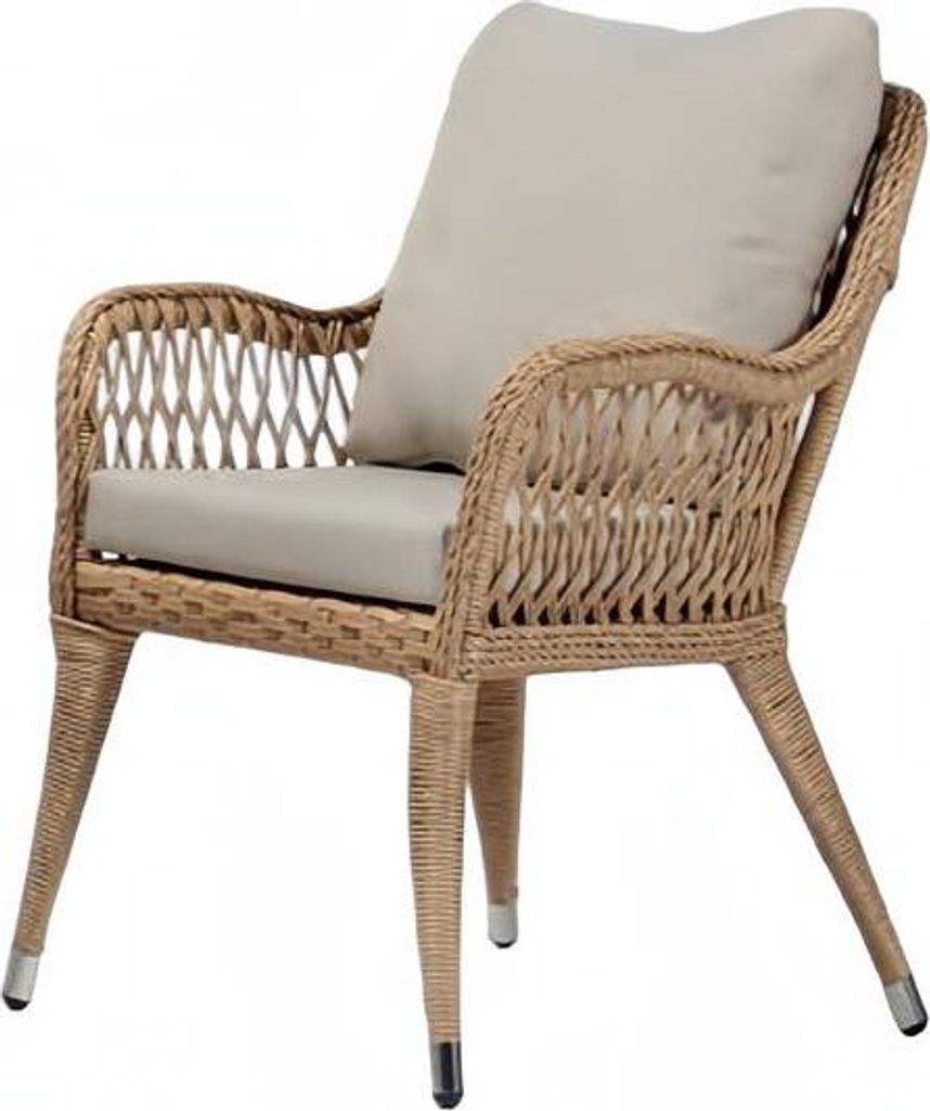 Sessel Braun Design Couch Sofa Relax Hochwertig Rattan Polster Sitzer Luxus
