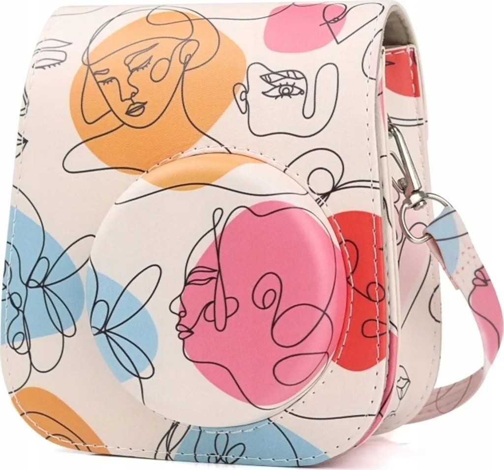Sac Instax Mini 11 Line Art - Accessoire Photo Idéal pour Voyage et Fête