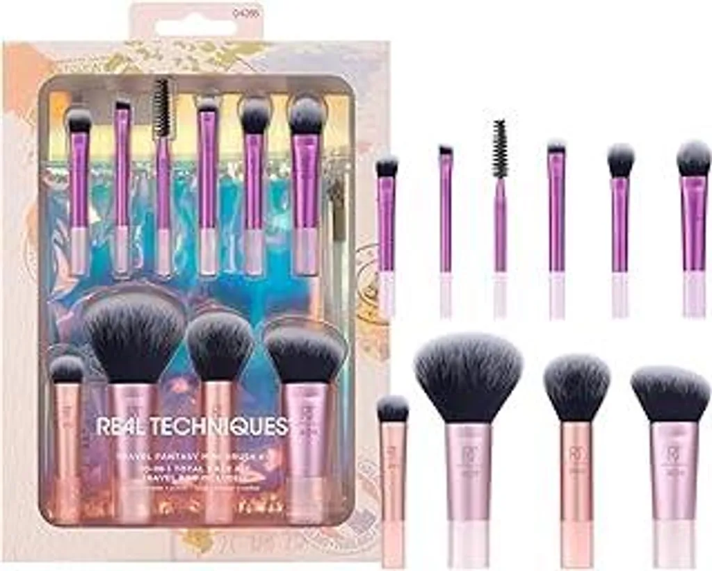 Mini Kit Pennelli Trucco Travel Fantasy Real Techniques - 11 Accessori