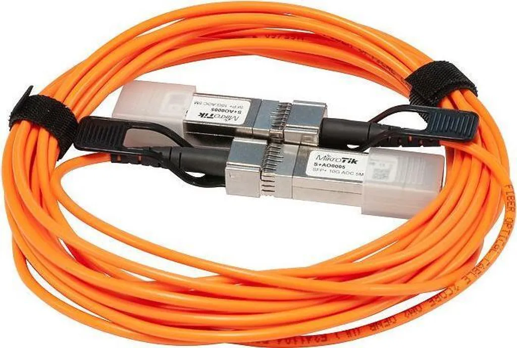 Câble Fibre Optique Mikrotik S+AO0005 SFP+ 5m Orange Actif AOC