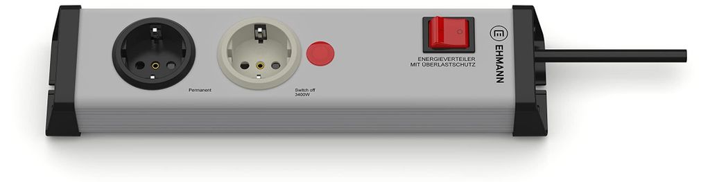EHMANN Energy Hub multiprise 2 prises avec protection Image du produit 