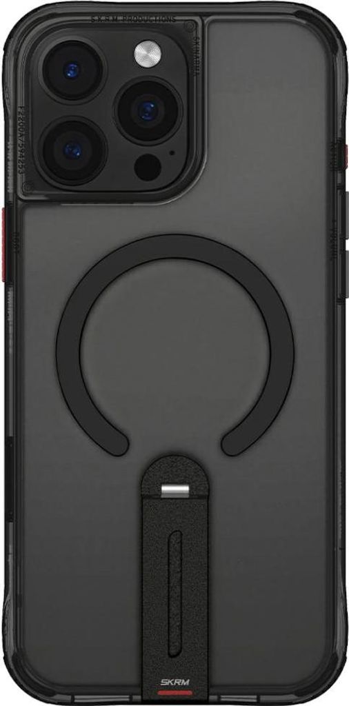 Skinarma Helix Case Für Iphone 16 Pro, Magnetisches Laden, 360° Drehbarer Ständer, Schwarz