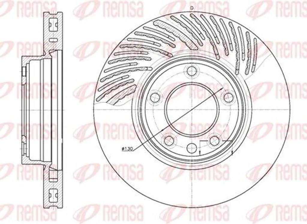 Disque de frein anti-vibration pour Touareg et Cayenne, OE 7L6615301D