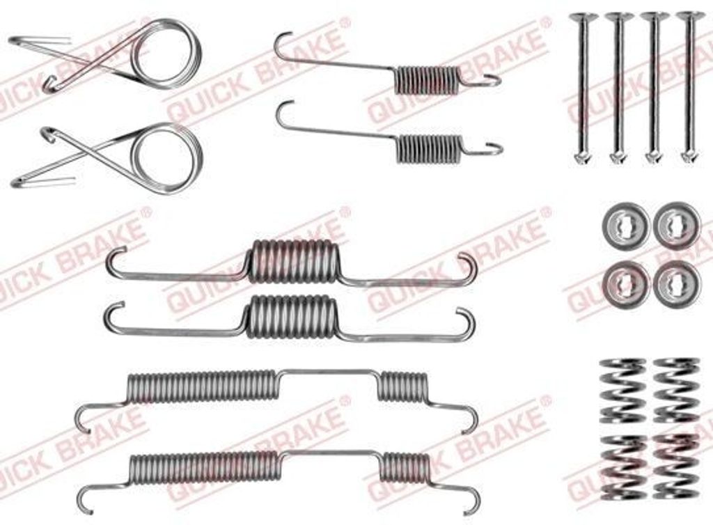QUICK BRAKE Zubehörsatz Bremsbacken 105-0022 Hinten für HYUNDAI SONATA IV (EF)