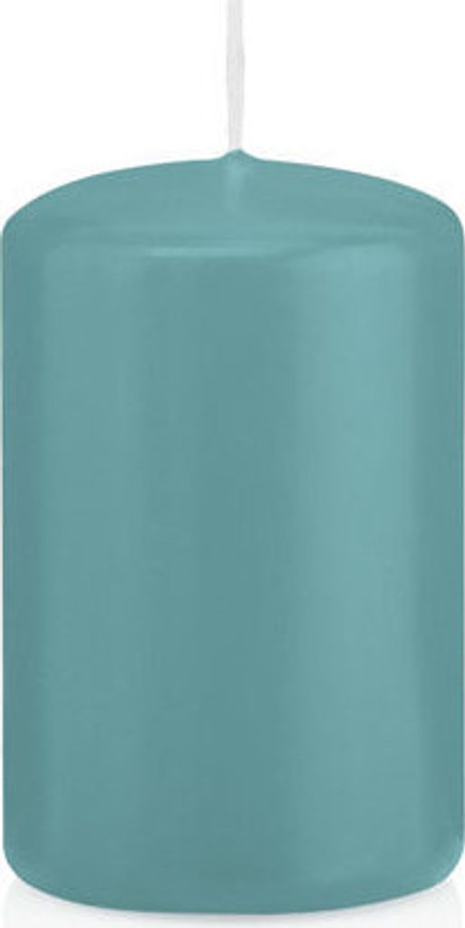 Stumpenkerzen in RAL-Qualität Türkis Ø 48 x 80 mm, 24 Stück