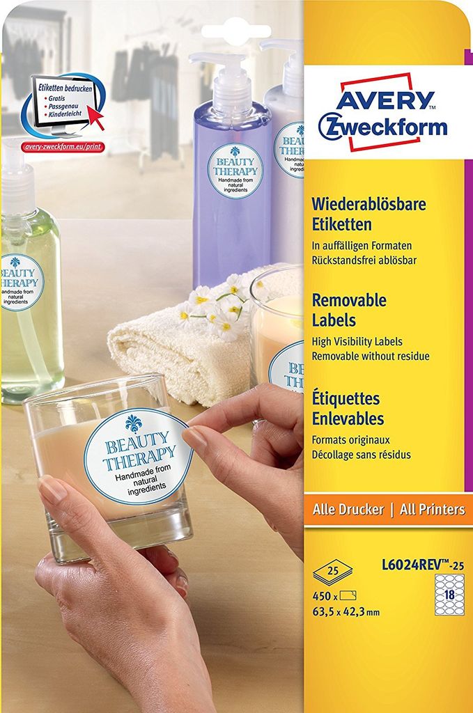 Avery Zweckform® L6024REV-25 etichette in formati speciali, Immagine del prodotto 