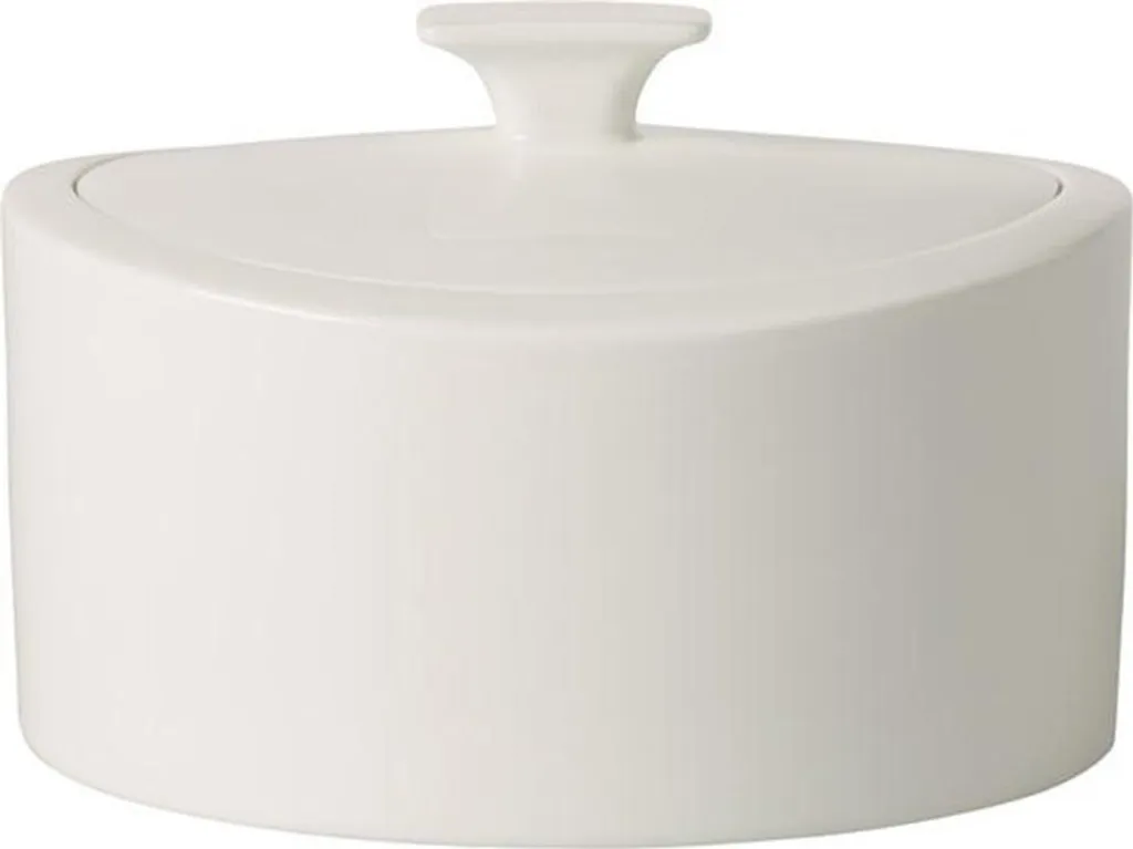 Boîte cadeau en porcelaine blanche MetroChic pour décoration d'intérieur