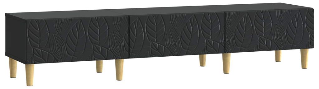 TV-Schränk 147 x 34,5 x 30 cm Schwarz Holzwerkstoff