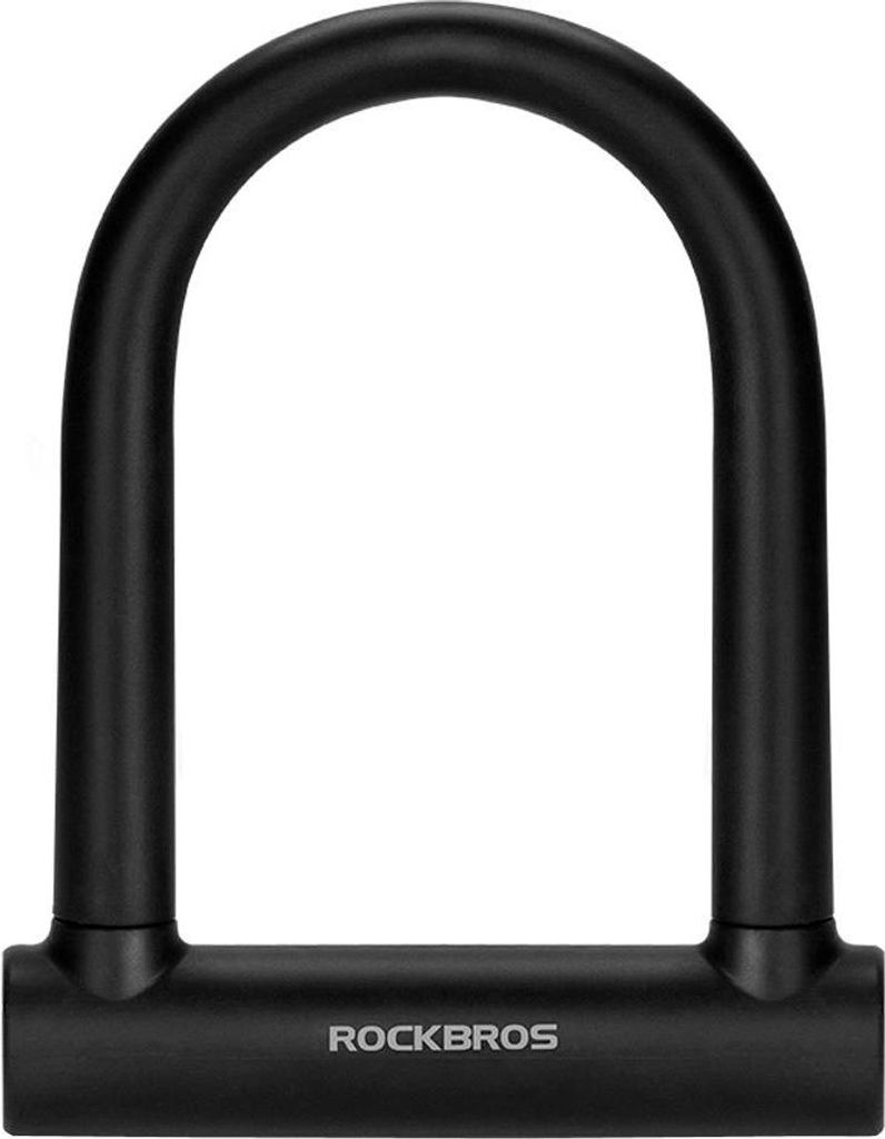 Zapięcie Rowerowe U-Lock Wzmacniany Zamek Na Klucz - Czarne Zdjęcie produktu 