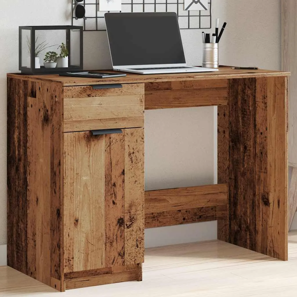 Scrivania Cameretta vidaXL 100x50 cm - Scrittoio Legno Antico Sicuro - 4
