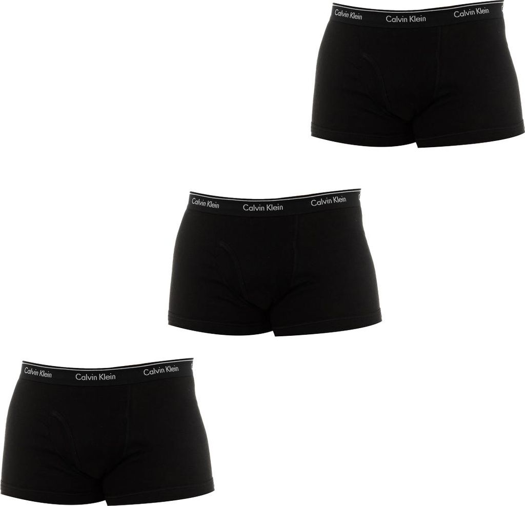 Calvin Klein 3er-Pack Boxershorts, niedrig geschnitten, aus Baumwoll-Stretch, Modell Icon, NB4389, für Herren
